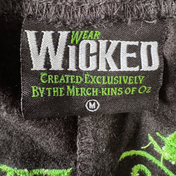 Wicked‎ Wear Elastic Waist Women's Pull On Sweatpants Embroidered Black Medium - Picture 9 of 15